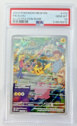 Pokemon PSA 10 Pikachu Illustration Rare 151 English Mew EN 173/165 - Image 3