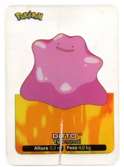 DITTO #132 LAMINCARD COLECCION POKEMON LAMINCARDS 2005 EDIBAS (USADA) DANADA - Image 1