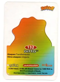 DITTO #132 LAMINCARD COLECCION POKEMON LAMINCARDS 2005 EDIBAS (USADA) - Image 2