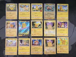 15 x Pikachu, Raichu Pokemon Card Lot! - Image 1