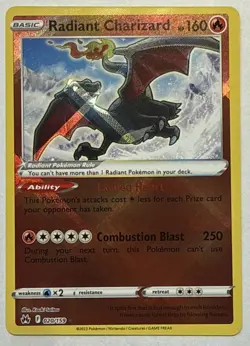 Radiant Charizard 020/159 Crown Zenith Holofoil Rare Pokemon Card Mint - Image 1