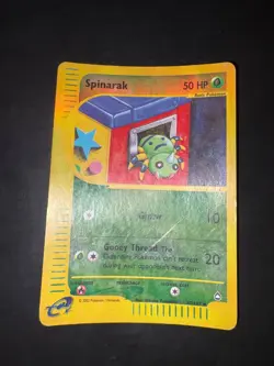 Pokemon Card Spinarak Set Aquapolis 62/147 Eng Reverse Holo - Image 1