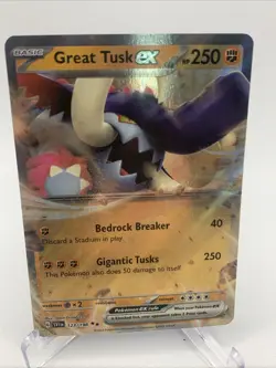 Great Tusk ex 123/198 SV01 Scarlet & Violet Double Rare Holo Foil Pokemon Card - Image 2