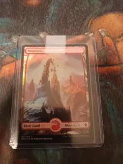 Mountain(267)-Full Art Battle for Zendikar Foil, NM, MTG, FREE NEXT DAY SHIPPING - Image 1
