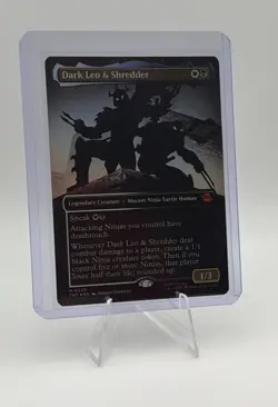 Dark Leo & Shredder Borderless Silhouette FOIL TMNT MTG M 0220 - Image 2