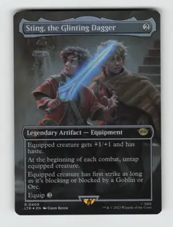 Sting, the Glinting Dagger (Borderless)*Foil* LTR 409 NM - Image 1