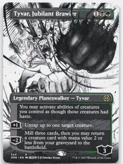 Tyvar, Jubilant Brawler (Borderless) *Regular* ONE 344 NM-LP - Image 1