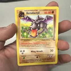 Aerodactyl 16/62 Fossil Unlimited Regular Pokemon Card NM - Image 1