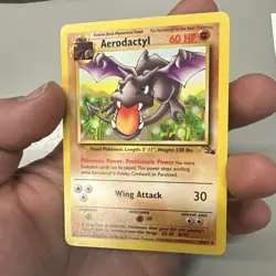 Aerodactyl 16/62 Fossil Unlimited Regular Pokemon Card NM - Image 2