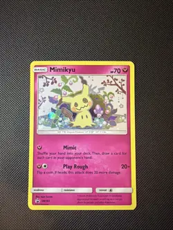 Mimikyu SM163 Holo Pokemon Sun Moon Team Up Black Star Blister Promo Card - Image 1