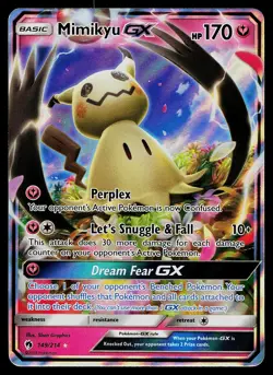 Pokemon Card - Mimikyu GX Lost Thunder 149/214 Holo Rare GX 2018 - Image 1