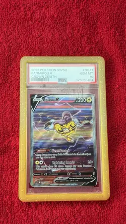 Pokemon Crown Zenith 2023 Full Art Entei V, Suicune V, Raikou V Sequential PSA10 - Image 3