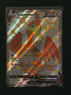 Pokemon Cramorant v SWSH086 Black Star Promo Shiny Vault Card - Image 1