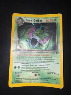 Pokemon Dark Golbat 7/82 Team Rocket Rara Holo Prima Edizione Wizard ITA Vintage - Image 1