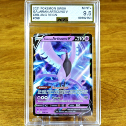 Pokemon SWSH Cilling Reign Galarian Articuno V 058/198 AGS Mint+ 9.5 Holo Rare - Image 1