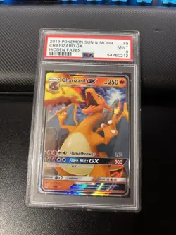 Pokemon TCG Charizard GX Hidden Fates #9/68 Holo Ultra Rare PSA 9 2019 - Image 1
