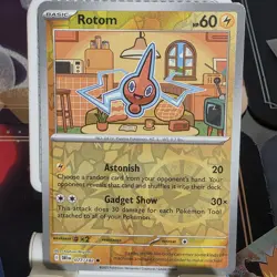Pokemon Rotom 077/182 Sv10 Destined Rivals Common Reverse Holo Basic - Image 1