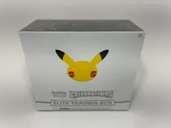 Pokemon TCG: 25th Anniversary Celebrations Elite Trainer Box (ETB) 2021 SEALED a - Image 1