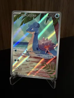 Pokemon TCG Misty's Lapras Destined Rivals 194/182 Art Rare Card - Image 1