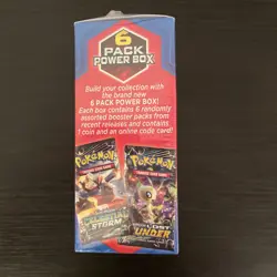 Pokemon Mystery 6 Pack Power Box Red Team Up 2019 Sealed - Image 4