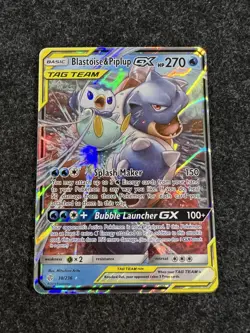 Blastoise & Piplup GX - 38/236 - Pokemon TCG - Cosmic Eclipse - Image 1