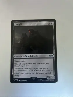 Nazgul 100 the Lord of the Rings Magic the Gathering Card NM Condition - Image 1