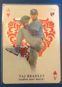 Taj Bradley 2023 Topps All Aces RC Rookie Card AA-75 Rays Twins - Image 1