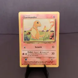 Pokemon TCG: Charmander 069/130 Base Set Unlimited Common LP WOTC VTG 1999 - Image 1