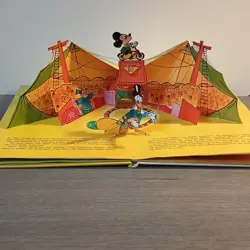 Vintage 1970 Donald Duck's Pop-Up Circus Book - Purnell Disney Rare - Image 2
