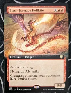 Blast-Furnace Hellkite Mtg Extended Art Brother's War Commander Near Mint - Image 1