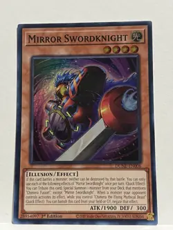 Mirror Swordknight DUNE-EN006 Super Rare NM 1st Edition Yugioh TCG - Image 1