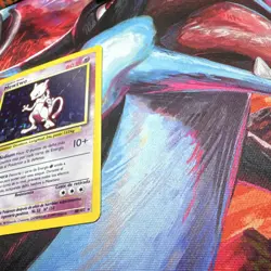 Mewtwo 10/102 Base Set Holo Rare Pokemon Card Spanish 60 HP Wizards 1999 - Image 3