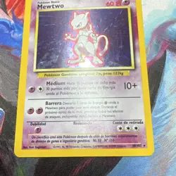 Mewtwo 10/102 Base Set Holo Rare Pokemon Card Spanish 60 HP Wizards 1999 - Image 4