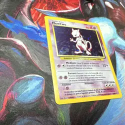 Mewtwo 10/102 Base Set Holo Rare Pokemon Card Spanish 60 HP Wizards 1999 - Image 5