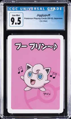 2019 POKEMON PLAYING CARDS JPN OLD MAID JIGGLYPUFF CGC 9.5 - Image 1