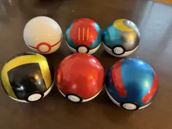 Pokemon TCG PokeBall Tin Set of 6 EMPTY Tins (No Cards) Assorted. - Image 1