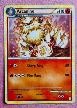 Arcanine 1/123 Non Holo | HeartGold & SoulSilver | 2010 Pokemon TCG Card | LP - Image 1