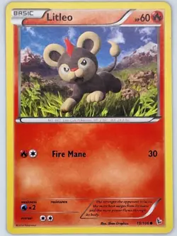 Litleo 19/106 Pokemon - XY Flashfire MP - Image 1