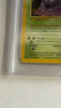 1999 POKEMON FOSSIL #13 MUK-HOLO PSA 9 MINT - Image 3