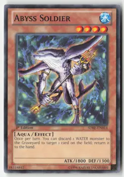 Yugioh - Abyss Soldier SDRE-EN014 1st Edition - Structure Deck: Realm of the Sea - Image 1