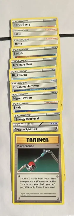 Lot Of 12 Pokemon TCG Trainer Cards ITEM SUPPORTER Lillie Switch Skyla Etc NM/M - Image 1