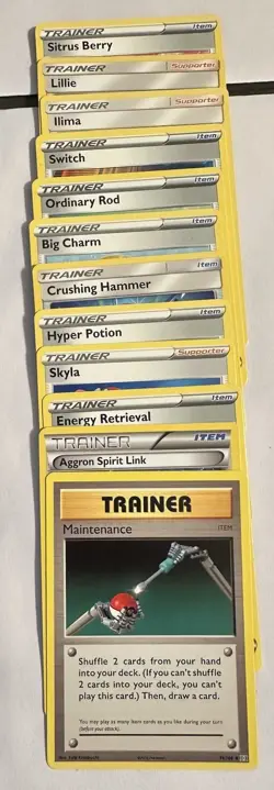 Lot Of 12 Pokemon TCG Trainer Cards ITEM SUPPORTER Lillie Switch Skyla Etc NM/M - Image 2