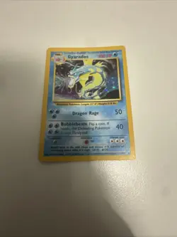 Pokemon Gyarados TCG Holo Rare Card 6/102 Base Set Vintage WOTC - Image 1