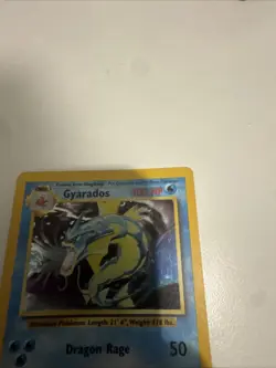 Pokemon Gyarados TCG Holo Rare Card 6/102 Base Set Vintage WOTC - Image 3