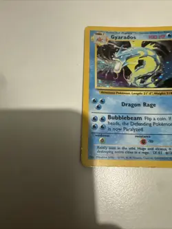 Pokemon Gyarados TCG Holo Rare Card 6/102 Base Set Vintage WOTC - Image 5