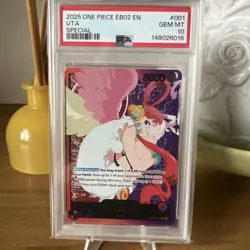 One Piece Uta EB02 Special Gold 25th Anniversary OP06-001 PSA 10 Gem Mint - Image 1