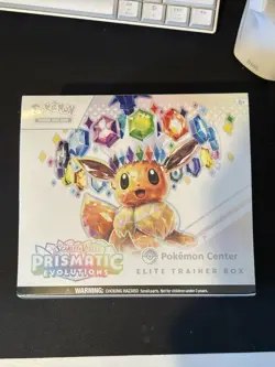 Pokemon Center Prismatic Evolutions ETB Elite Trainer Box Sealed in Acrylic case - Image 2