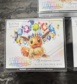Pokemon Center ETB Elite Trainer Box Prismatic Evolutions Sealed Plastic Case - Image 2