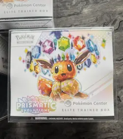 Pokemon Center ETB Elite Trainer Box Prismatic Evolutions Sealed Plastic Case - Image 4