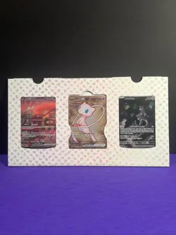 Pokemon TCG 151 UPC Promo Set Mew 053, Mewtwo 052, Metal Mew 205 New Sealed - Image 1